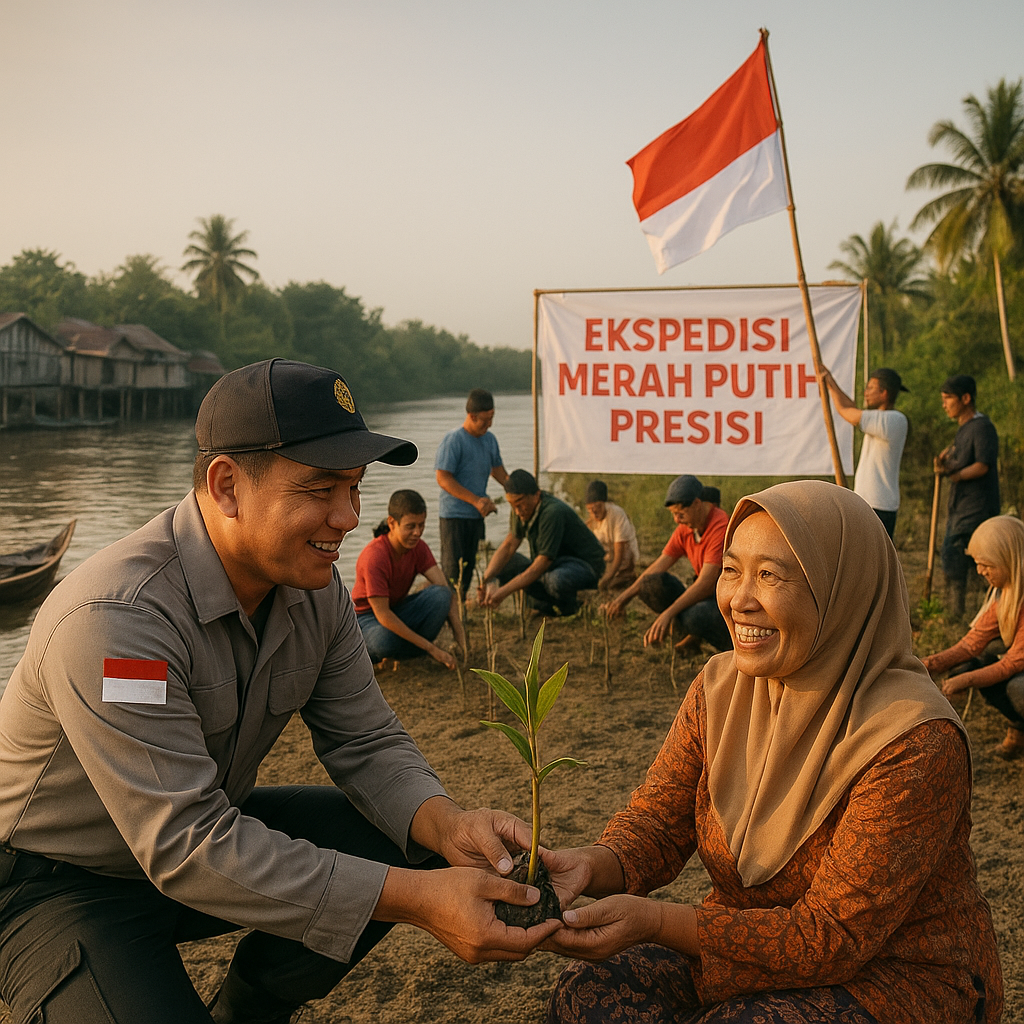 Ekspedisi Merah Putih Presisi Jangkau 17 Desa, Gaungkan Nasi...