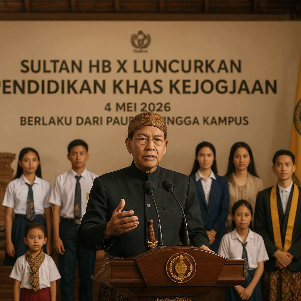 Sultan HB X Luncurkan Pendidikan Khas Kejogjaan 4 Mei 2026,...