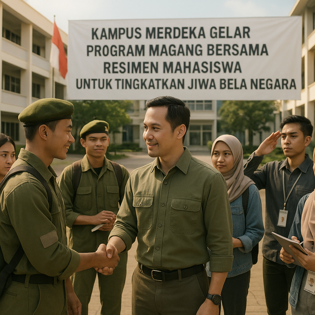 Kampus Merdeka Gelar Program Magang Bersama Resimen Mahasisw...