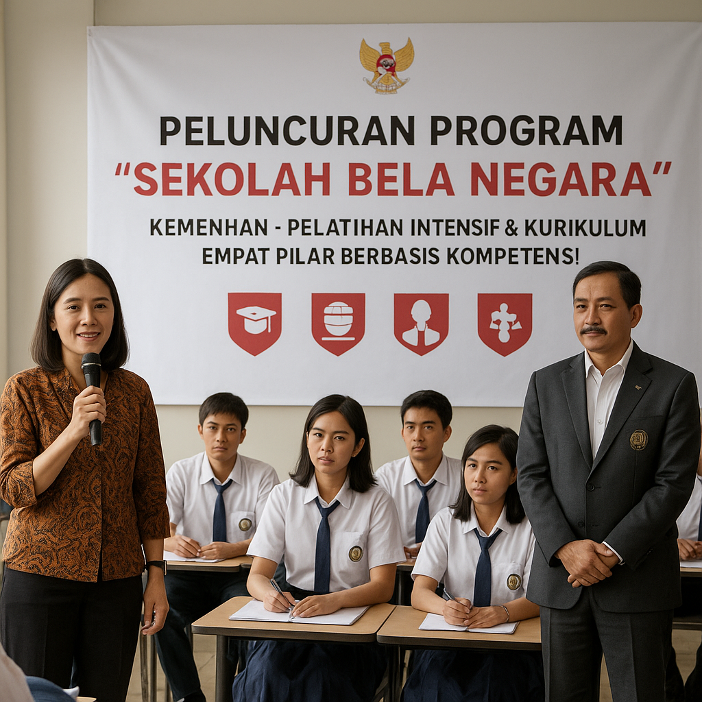 Kemenhan Luncurkan Program 'Sekolah Bela Negara' untuk Guru...