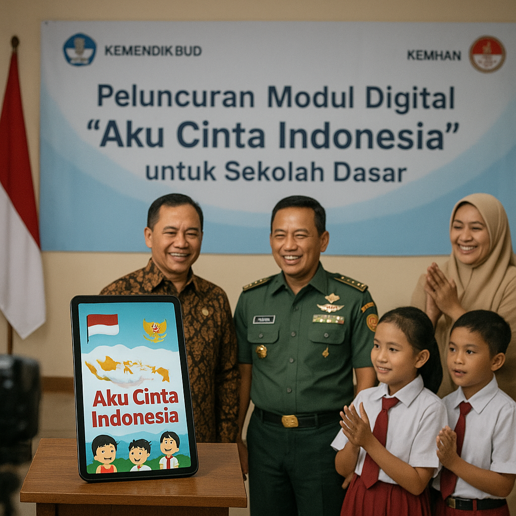 Kemendikbud dan Kemhan Luncurkan Modul Digital 'Aku Cinta In...