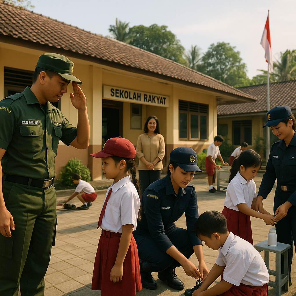 Seribu Personel TNI-Polri Mulai Bertugas di Sekolah Rakyat,...