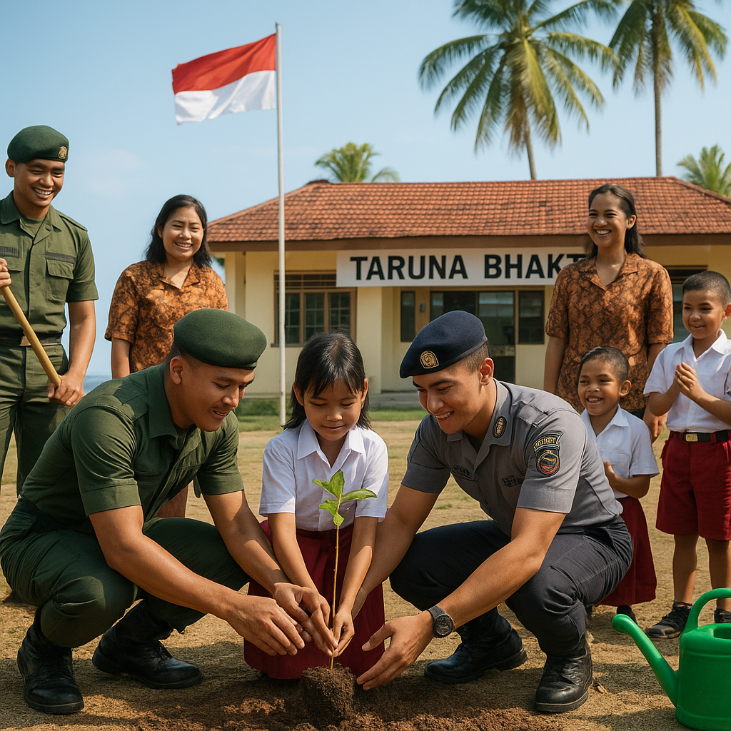 Taruna Akademi TNI dan Akpol Tanamkan Nasionalisme di Sekola...