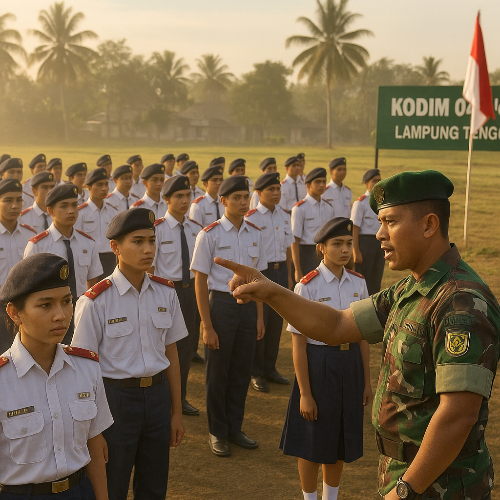 Pelatihan Korps Kadet RI Semester I Tahun 2026 Kodim 0411/KM...