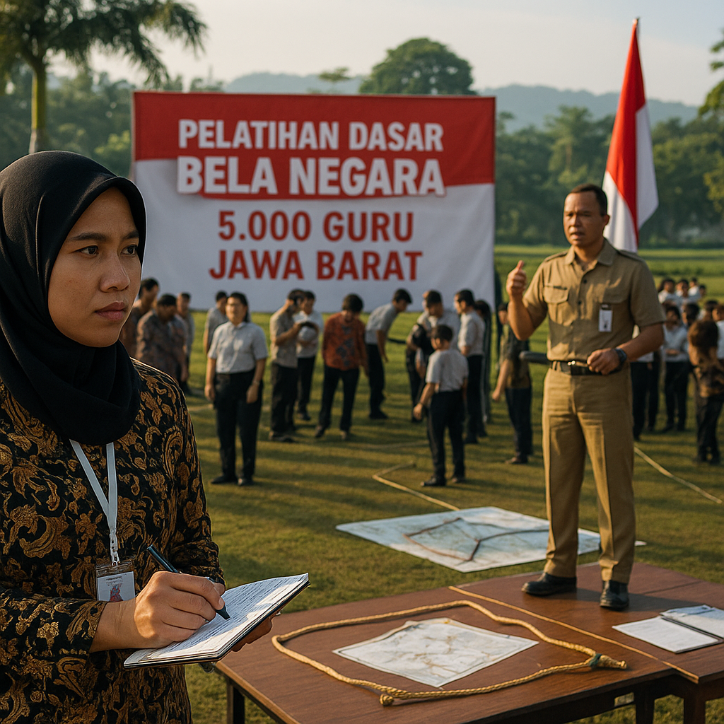 Pelatihan Dasar Bela Negara untuk 5.000 Guru di Jawa Barat Dimulai