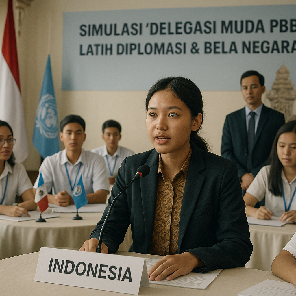 Siswa SMA di Bali Ikuti Simulasi 'Delegasi Muda PBB' untuk Latih Diplomasi dan Bela Negara