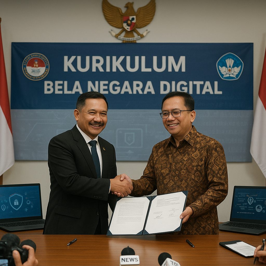 Kemhan Gandeng Kemendikbud Kembangkan Kurikulum Bela Negara Digital