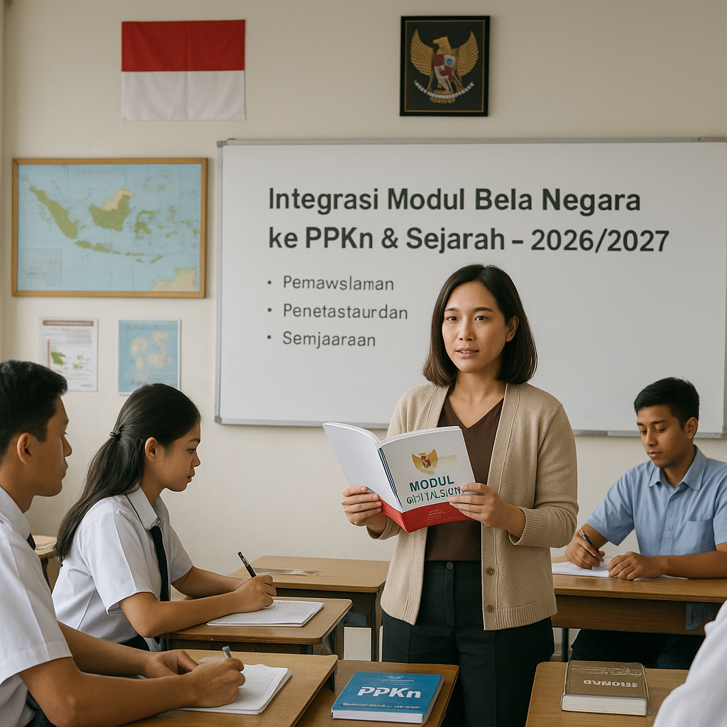 Kemendikbudristek Integrasikan Modul Bela Negara ke dalam Mata Pelajaran PPKn dan Sejarah