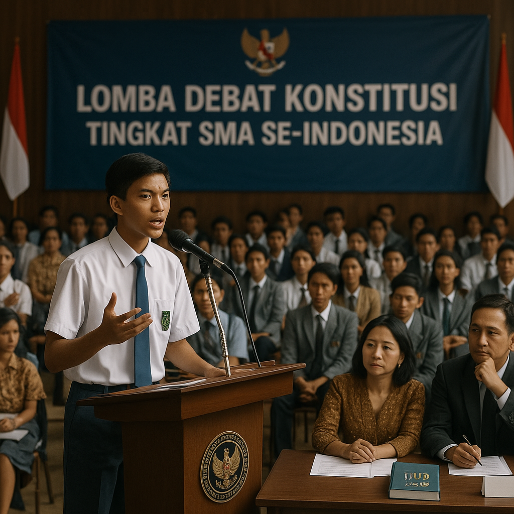 Penguatan Nilai Kebangsaan Melalui Lomba Debat Konstitusi Tingkat SMA Se-Indonesia