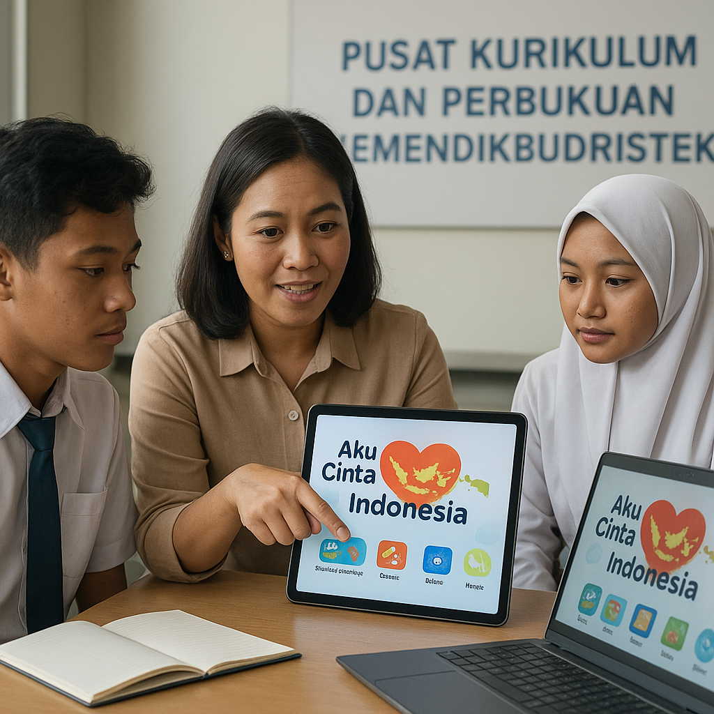 Pusat Kurikulum Kemendikbud Kembangkan Bahan Ajar Digital Interaktif 'Aku Cinta Indonesia'