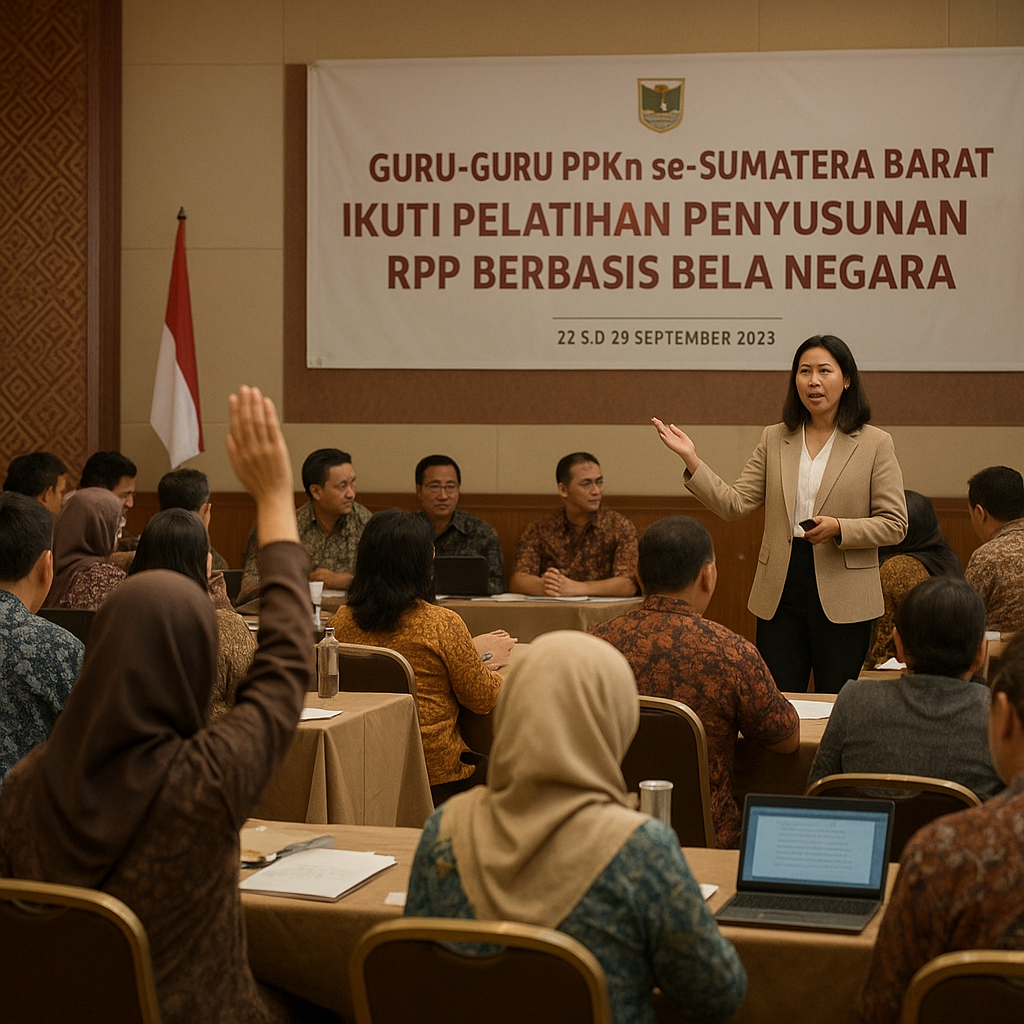 Guru-Guru PPKn se-Sumatera Barat Ikuti Pelatihan Penyusunan RPP Berbasis Bela Negara