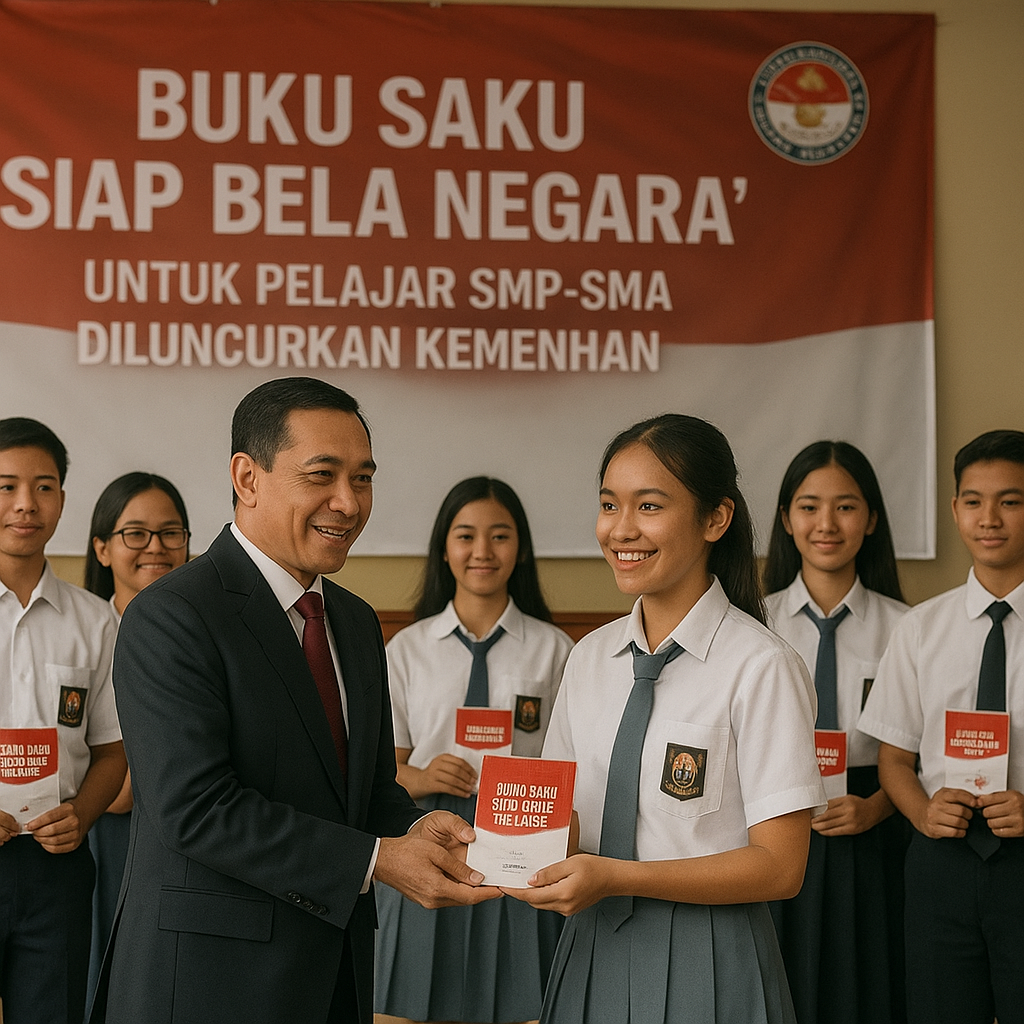 Buku Saku 'Siap Bela Negara' untuk Pelajar SMP-SMA Diluncurkan Kemenhan