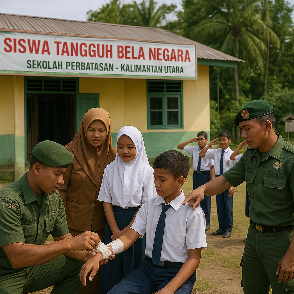 TNI AD Gandeng Sekolah di Perbatasan untuk Program "Siswa Tangguh Bela Negara"