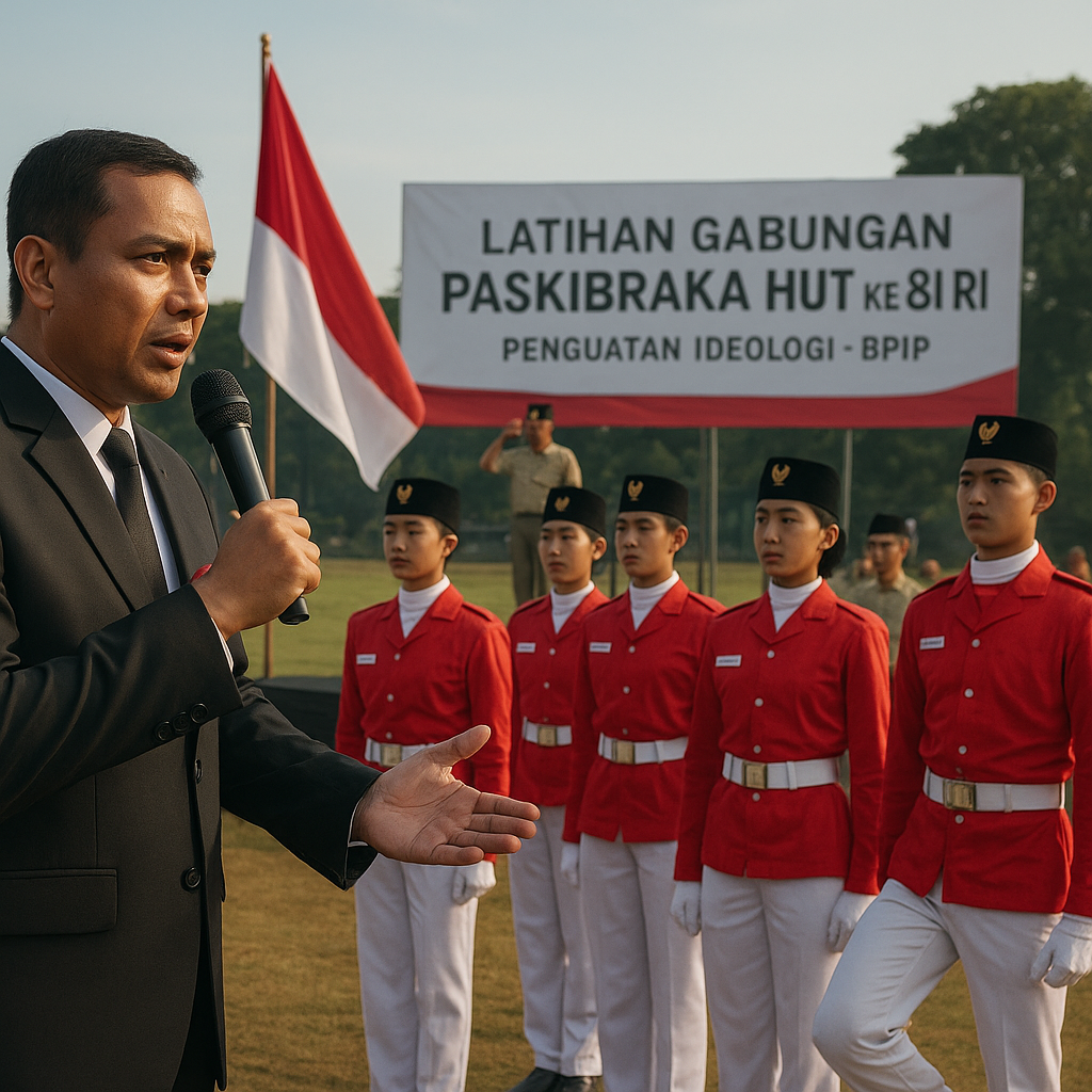 Latihan Gabungan Paskibraka HUT ke-81 RI Fokus pada Penguatan Ideologi