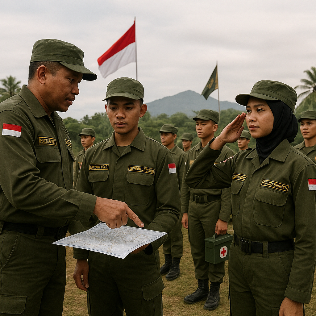Resimen Mahasiswa Gelar Latihan Gabungan Bela Negara di Selu...
