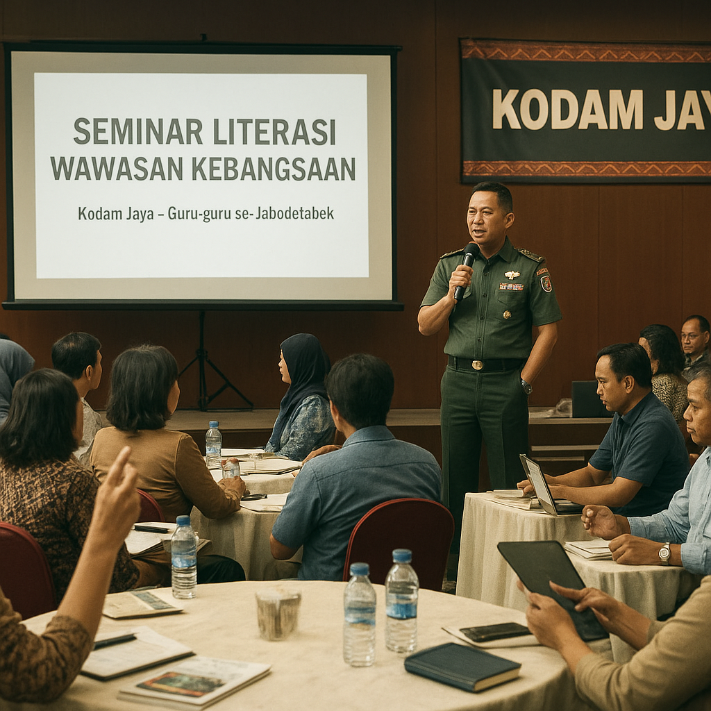 Kodam Jaya Gelar Seminar Literasi Wawasan Kebangsaan bagi Guru-guru se-Jabodetabek
