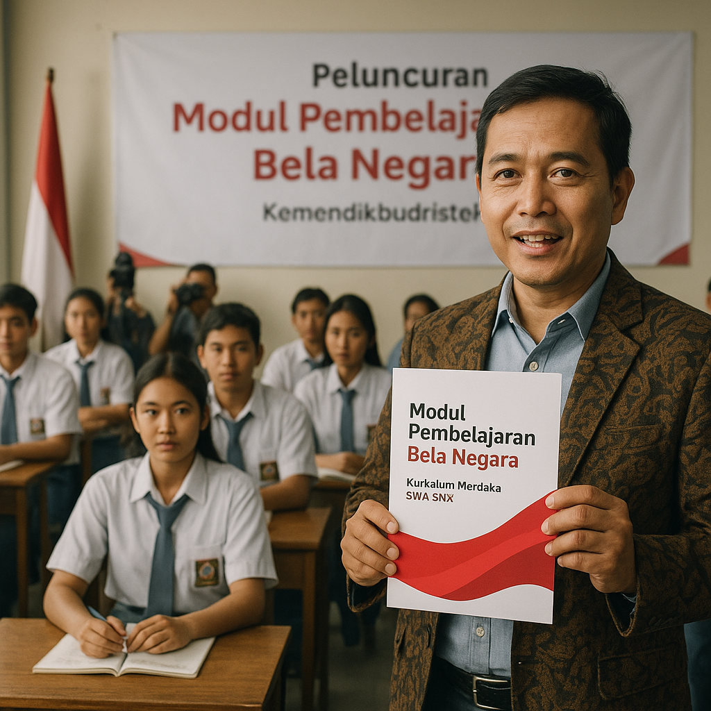 Kemendikbudristek Luncurkan Modul Pembelajaran Bela Negara untuk Jenjang SMA/SMK