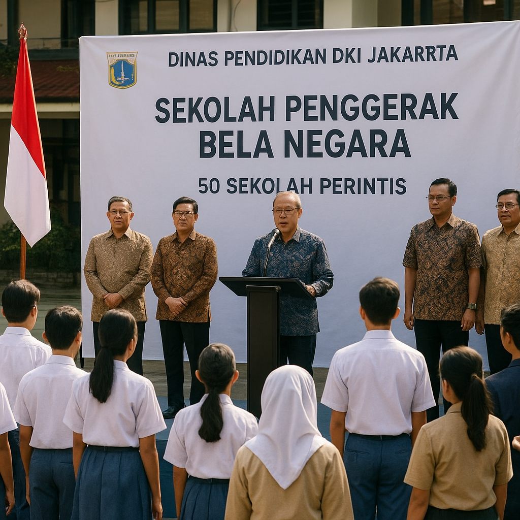 Dinas Pendidikan DKI Jakarta Canangkan Program 'Sekolah Penggerak Bela Negara'