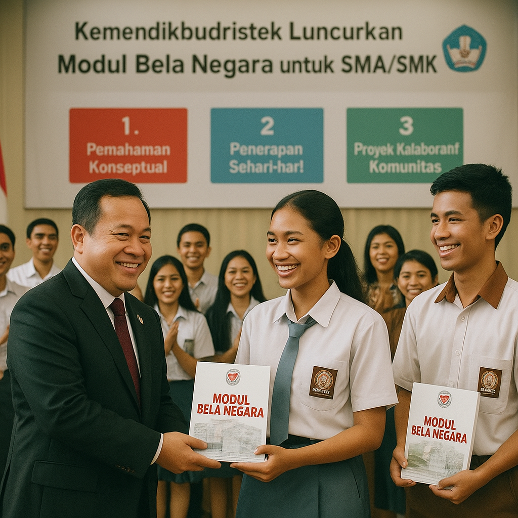 Kemendikbudristek Luncurkan Modul Bela Negara untuk SMA/SMK