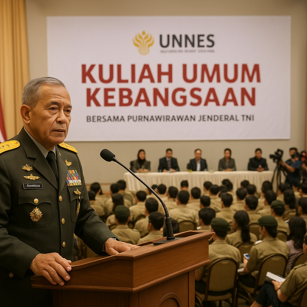 Unnes Selenggarakan Kuliah Umum Kebangsaan Bersama Purnawirawan Jenderal TNI