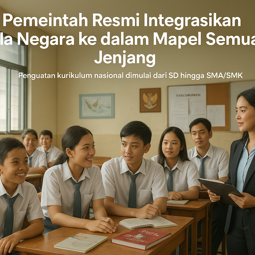 Pemerintah Resmi Integrasikan Bela Negara ke dalam Mapel Sem...