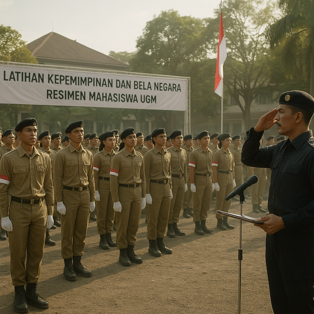 Resimen Mahasiswa UGM Gelar Latihan Kepemimpinan dan Bela Ne...