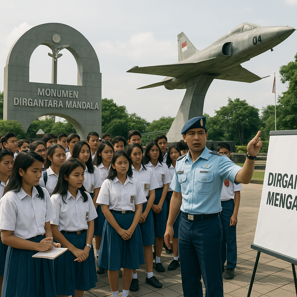 TNI AU Ajak Pelajar Kunjungi Monumen Dirgantara Mandala