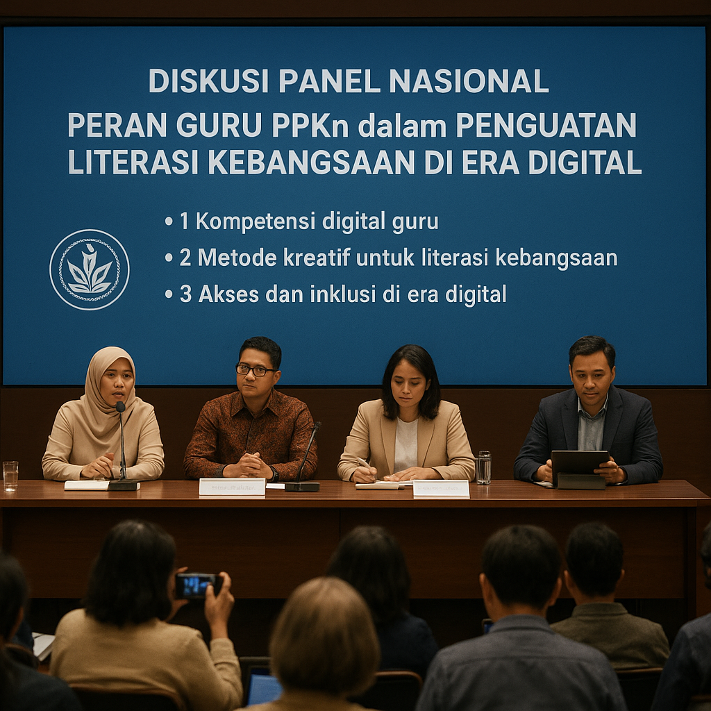 Diskusi Panel Nasional: Peran Guru PPKn dalam Penguatan Lite...