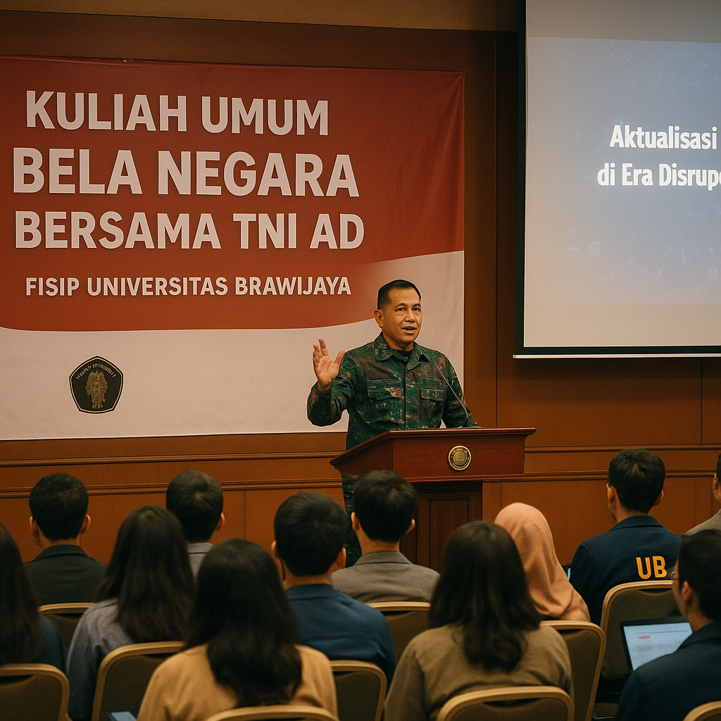 Universitas Brawijaya Gelar Kuliah Umum Bela Negara Bersama...