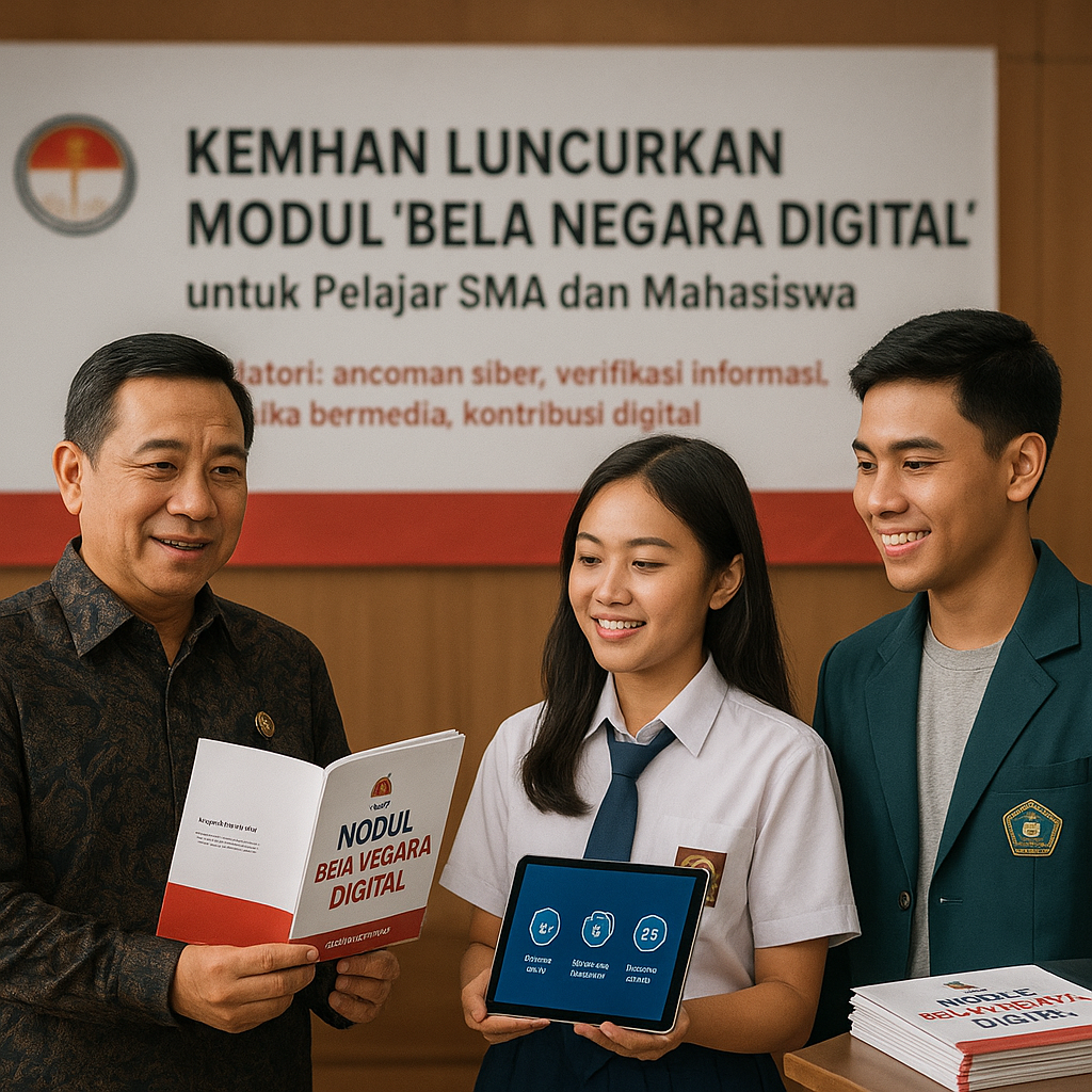 Kemhan Luncurkan Modul 'Bela Negara Digital' untuk Pelajar S...