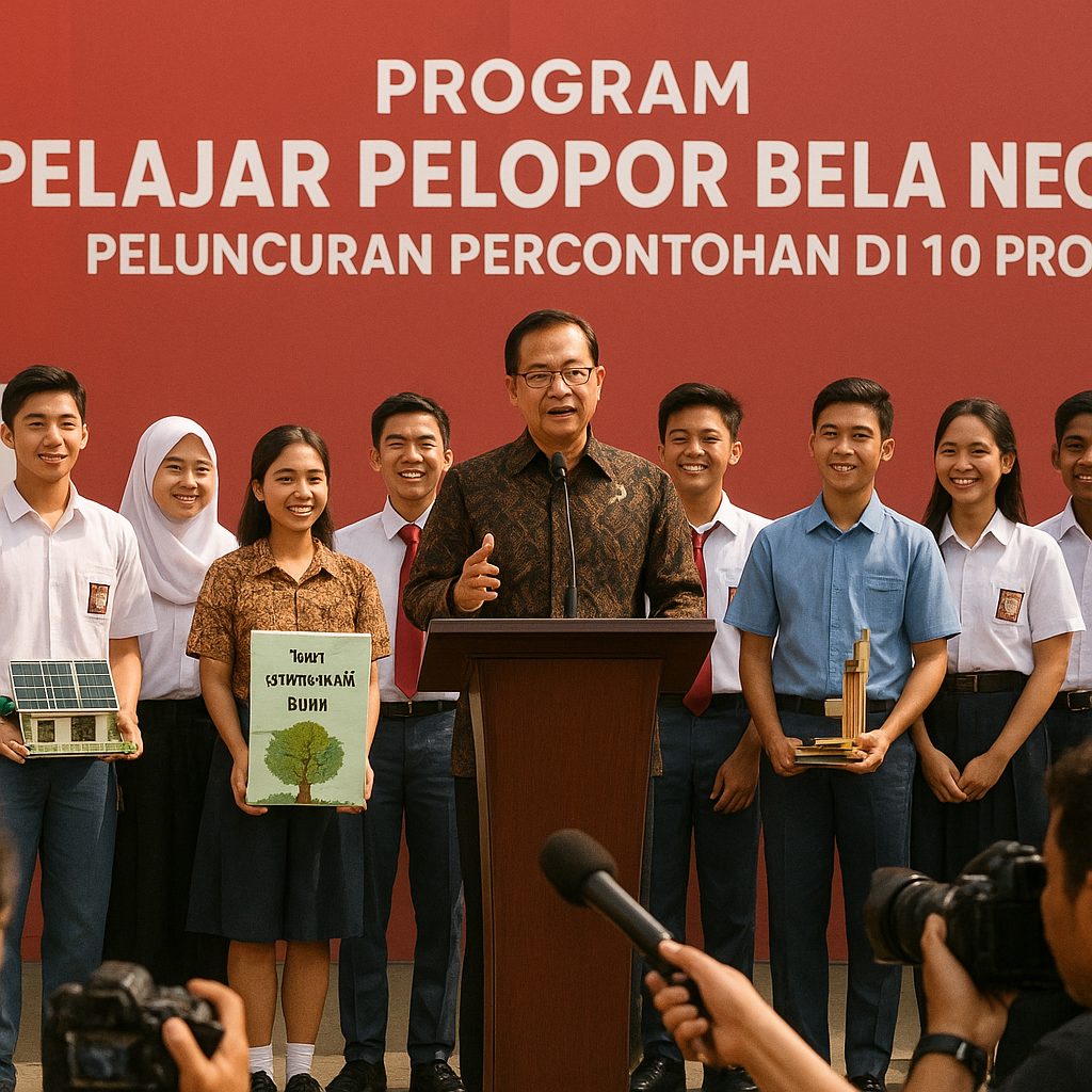Program 'Pelajar Pelopor Bela Negara' Diluncurkan di 10 Prov...