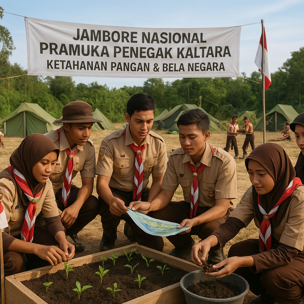 Pramuka Penegak se-Kaltara Ikuti Jambore Nasional dengan Tem...