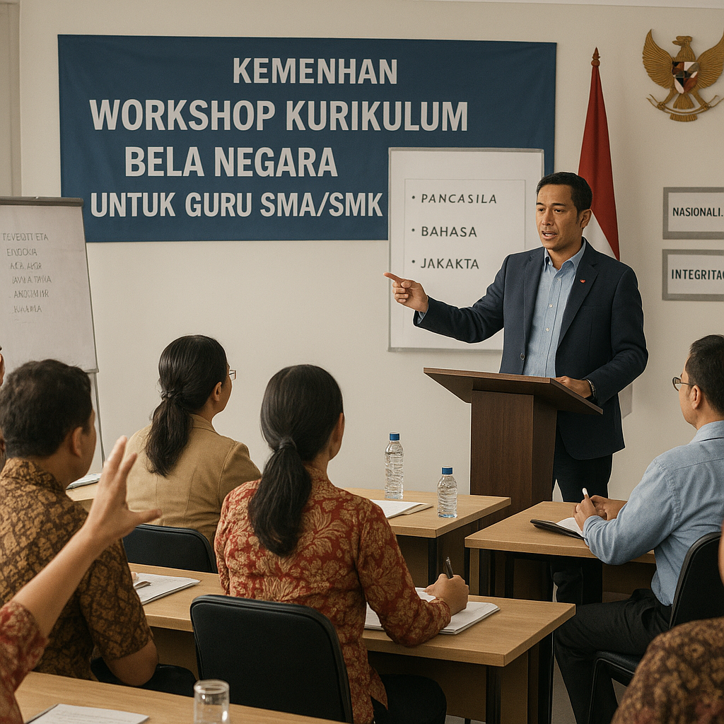 Kemenhan Gelar Workshop Kurikulum Bela Negara untuk Guru SMA...
