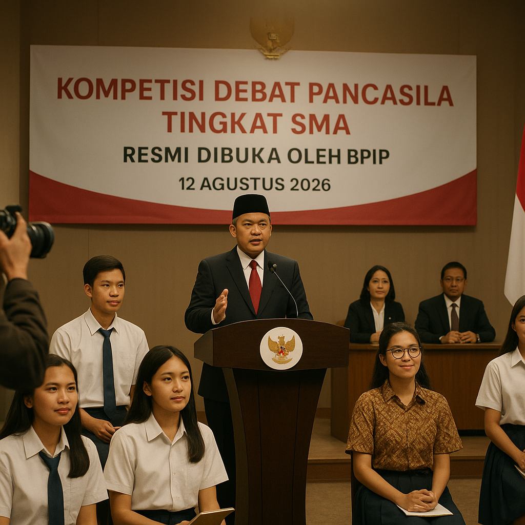 Kompetisi Debat Pancasila Tingkat SMA Resmi Dibuka oleh BPIP