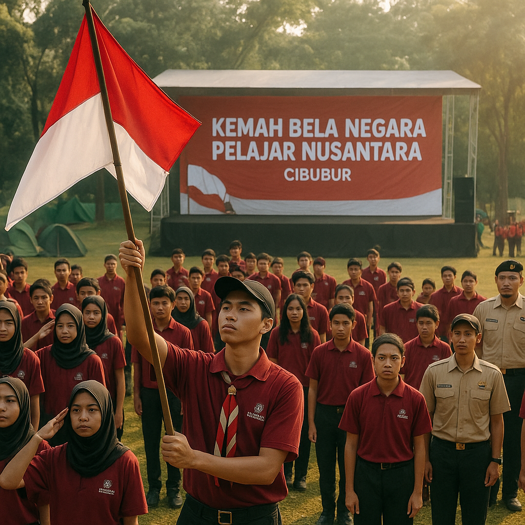 Kemah Bela Negara Pelajar Nusantara Resmi Dibuka di Cibubur