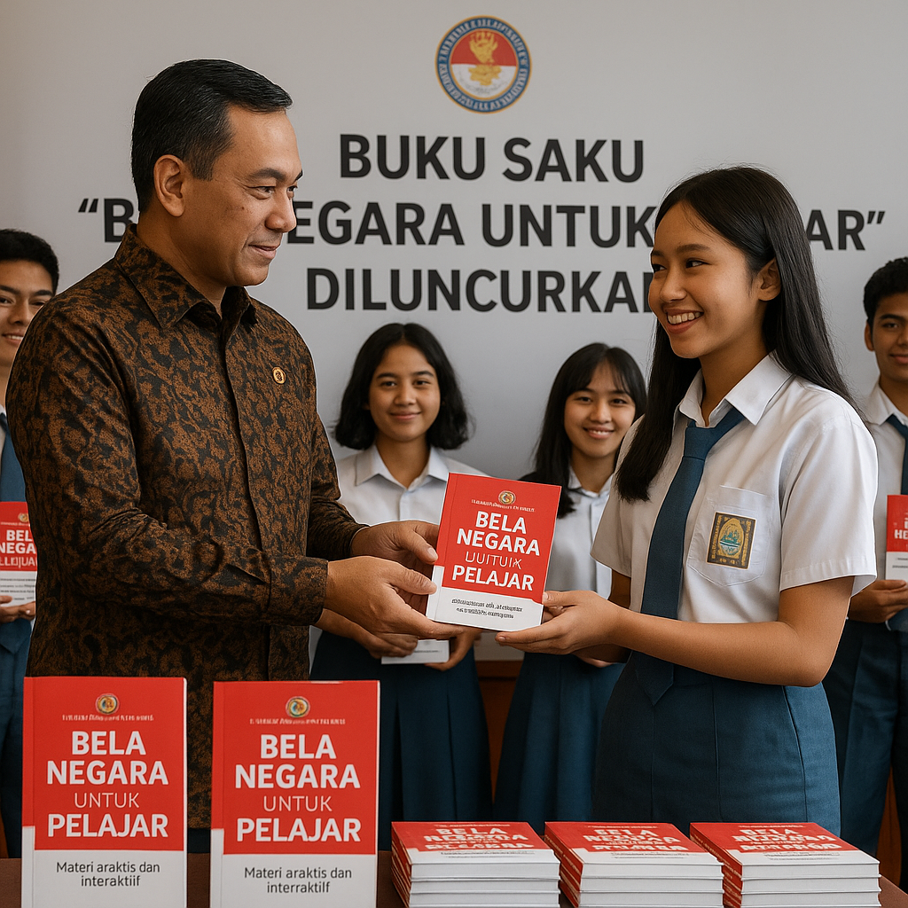 Buku Saku 'Bela Negara untuk Pelajar' Diluncurkan Kemenhan,...