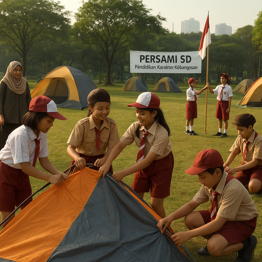 Perkemahan Sabtu-Minggu Pelajar SD di Jakarta Fokus pada Pen...