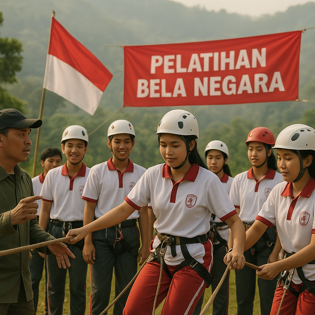 Siswa SMA Ikuti Pelatihan Bela Negara dan Outbound di Batura...