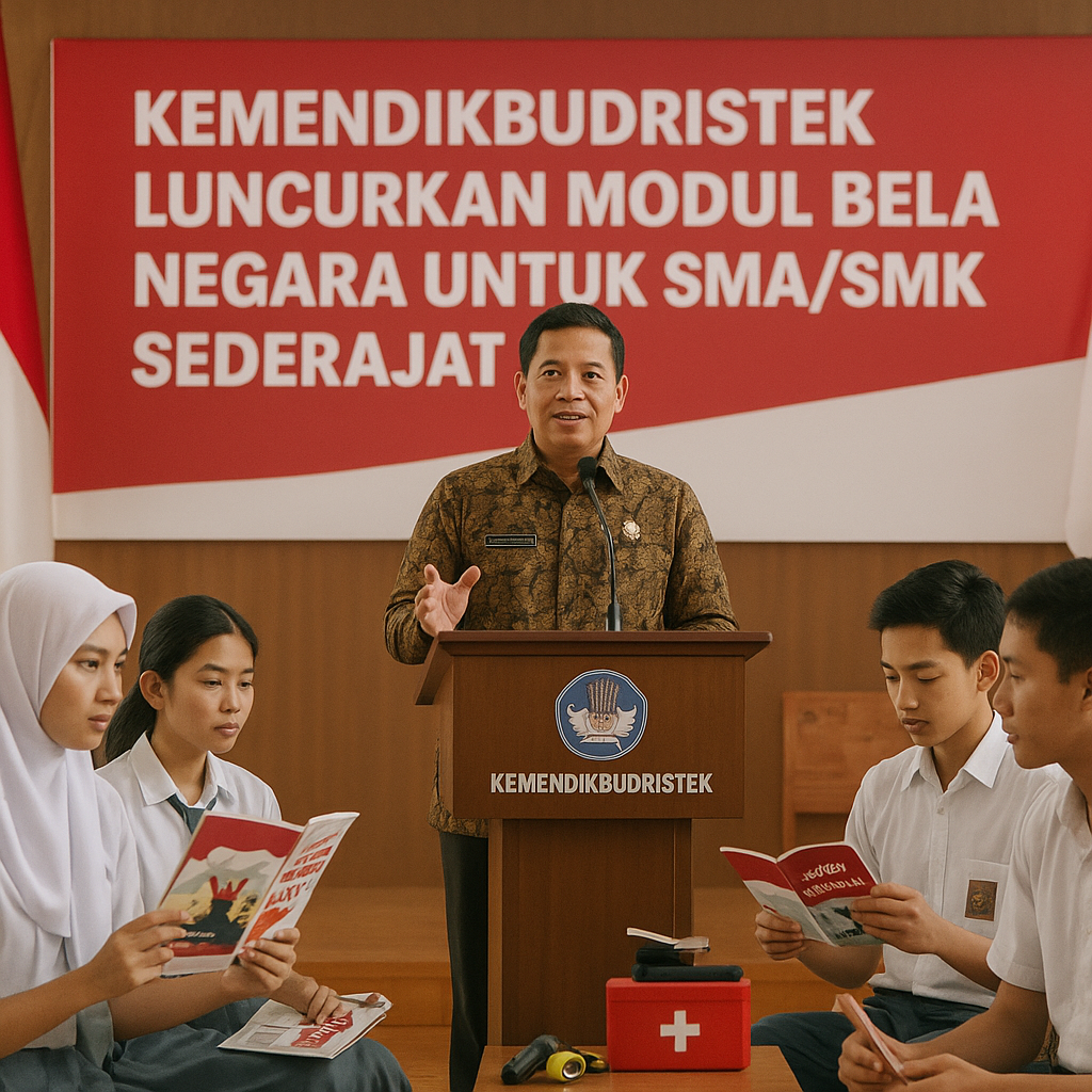 Kemendikbudristek Luncurkan Modul Bela Negara untuk SMA/SMK...