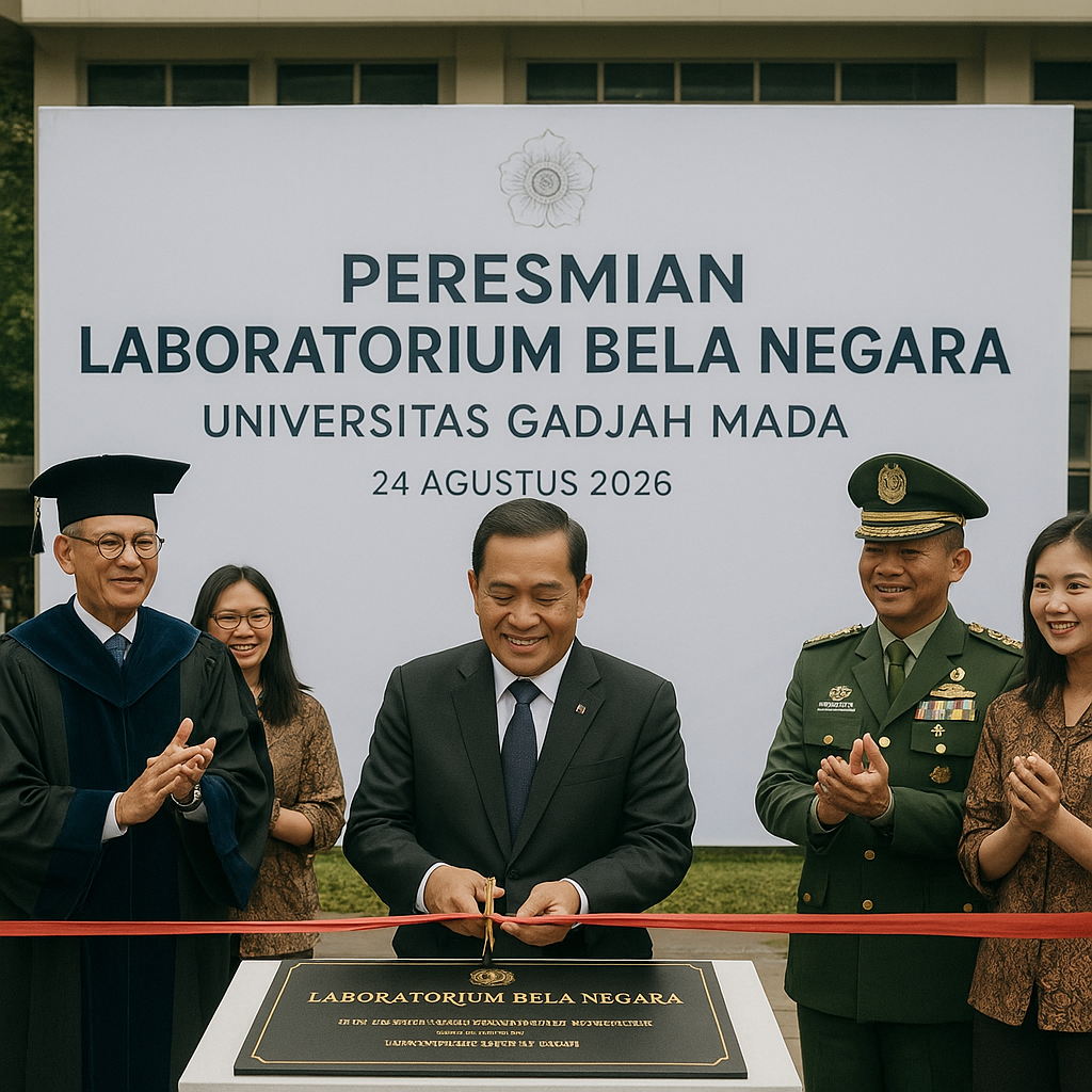 Menhan Resmikan Laboratorium Bela Negara di Universitas Gadj...