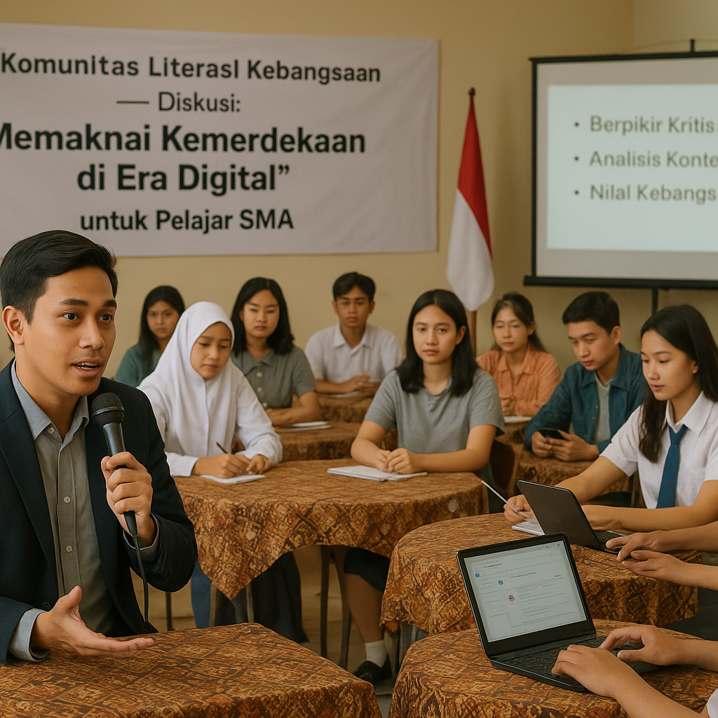 Komunitas Literasi Kebangsaan Gelar Diskusi 'Memaknai Kemerd...