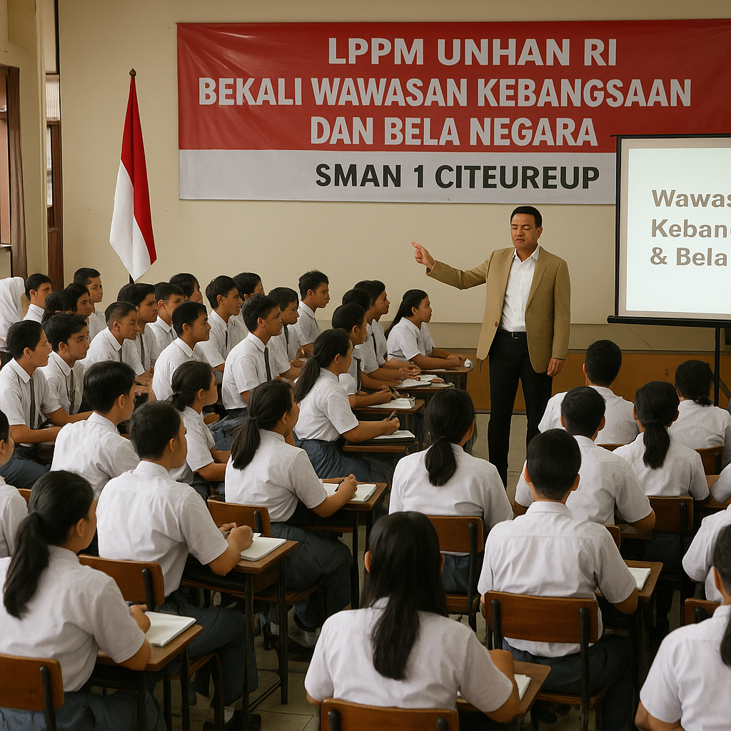 LPPM Unhan RI Bekali Wawasan Kebangsaan dan Bela Negara Sisw...