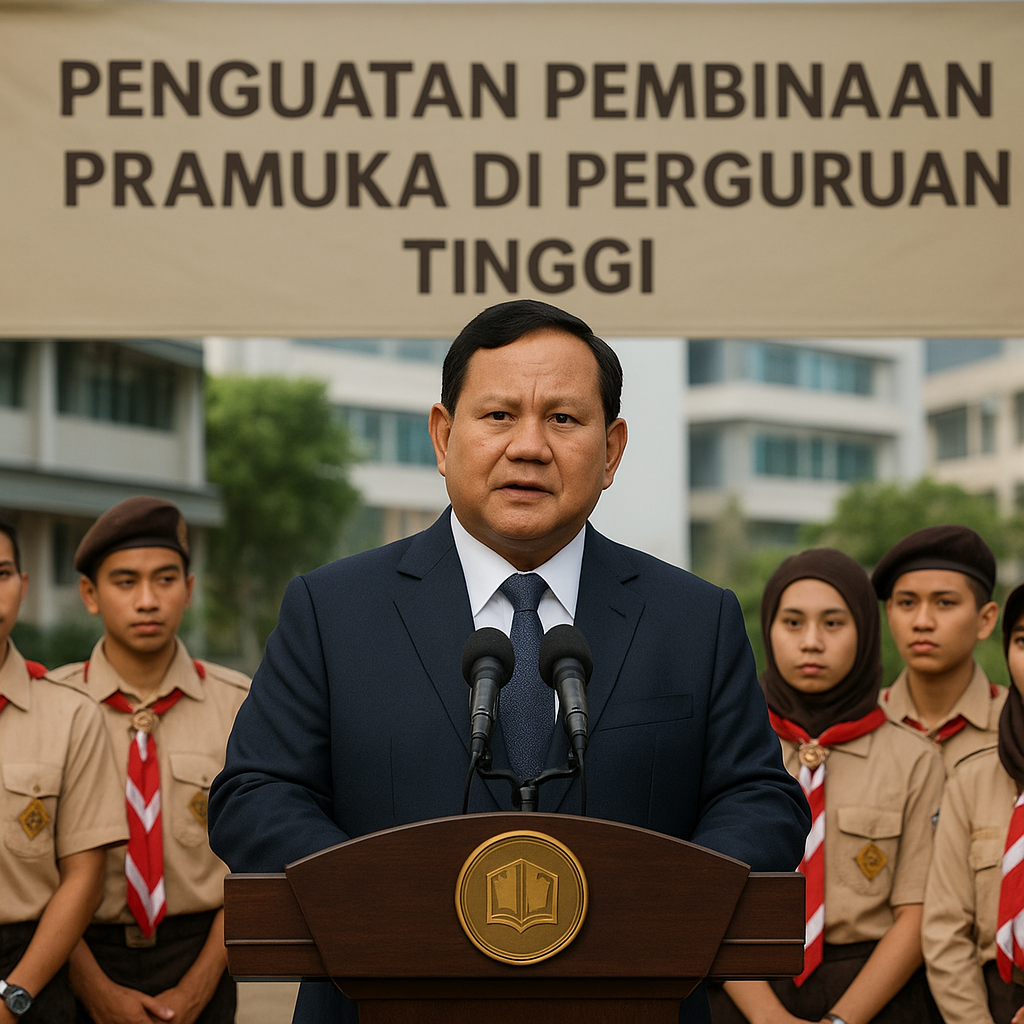 Tak Hanya di Sekolah, Prabowo Minta Pembinaan Pramuka Juga D...