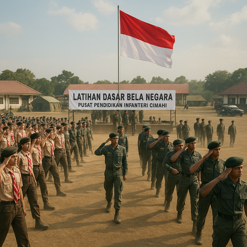 Pramuka dan Resimen Mahasiswa Bersinergi dalam Latihan Dasar...