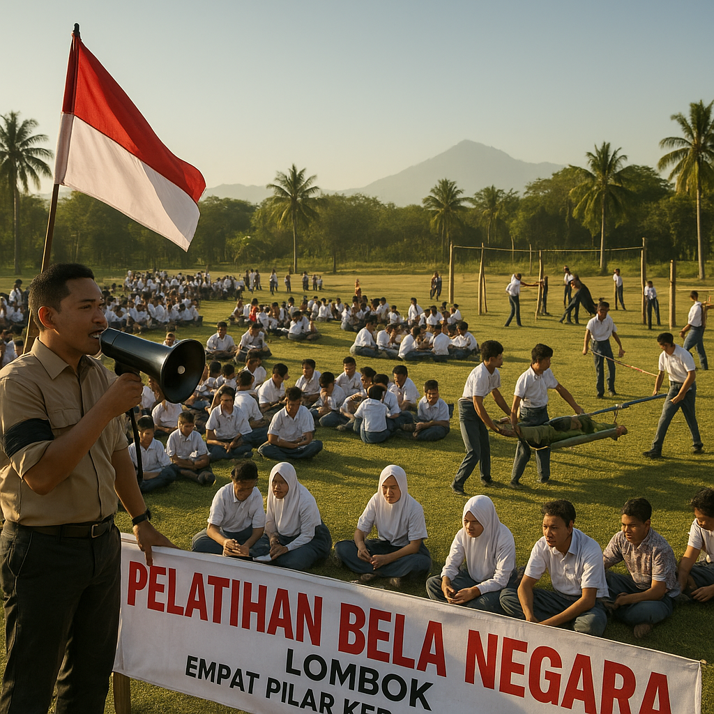 Tingkatkan Wawasan Kebangsaan, 500 Pelajar SMA di Lombok Iku...