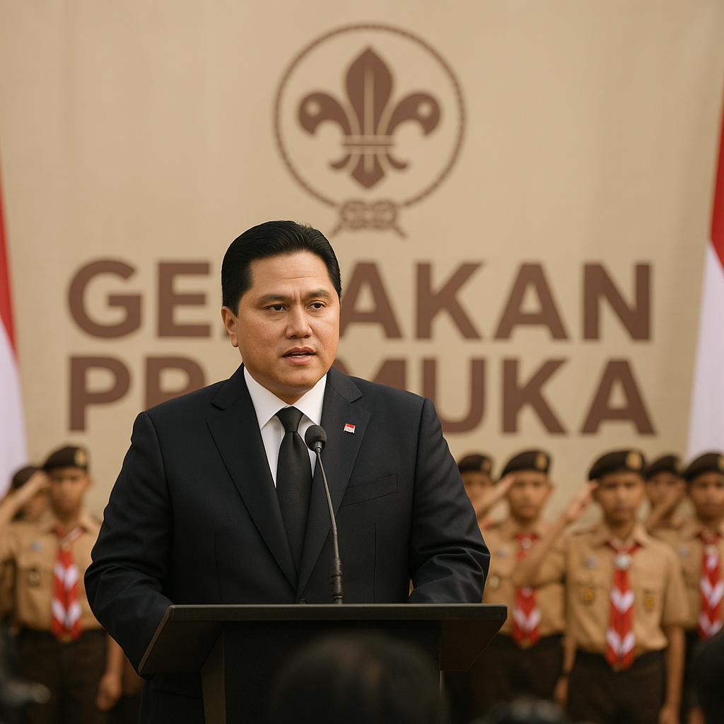 Menpora Erick Thohir Dorong Peran Pramuka dalam Penguatan Ka...