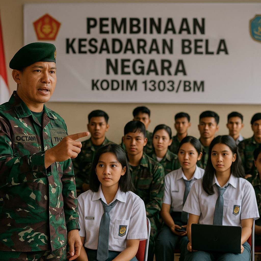 Perkuat Bela Negara, Dandim 1303/BM Dorong Sinergi TNI, Peme...
