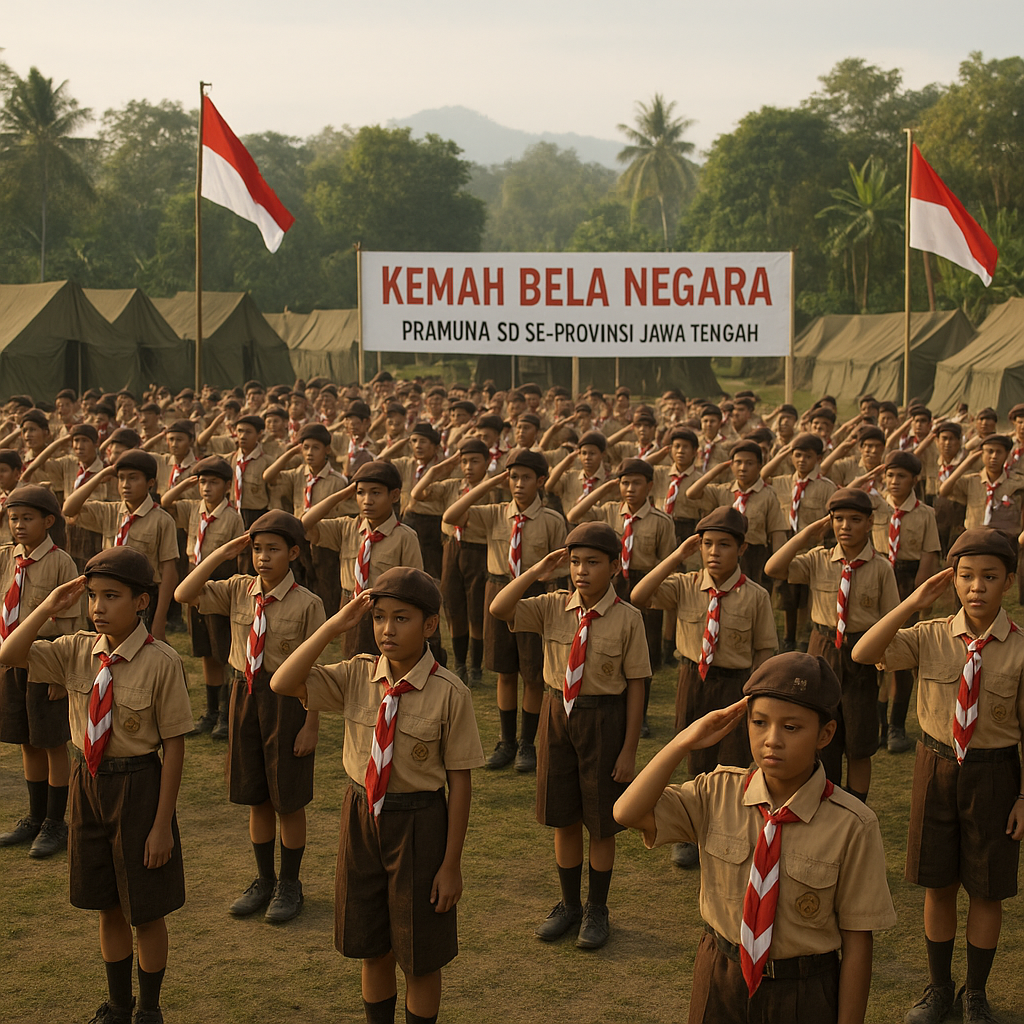 Kegiatan Pramuka Sekolah Dasar se-Provinsi Jawa Tengah Gelar...