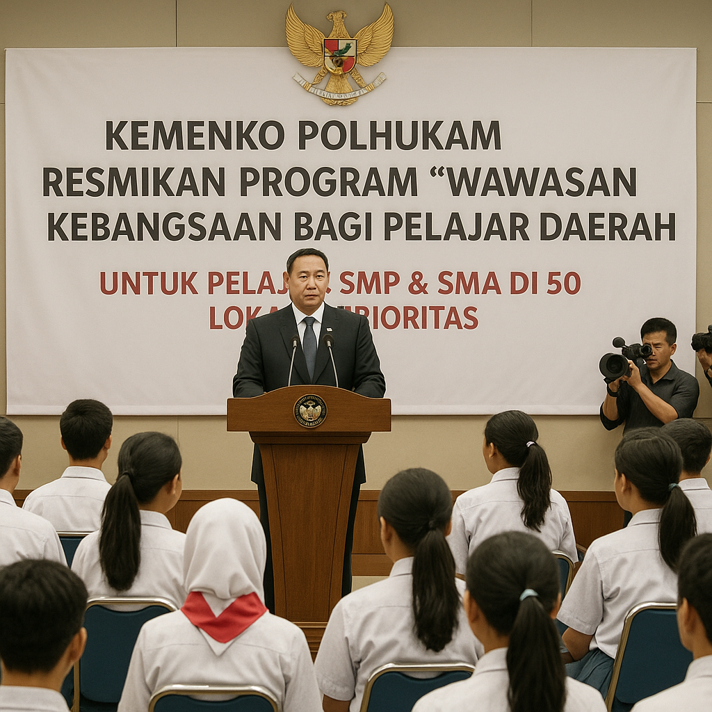 Kemenko Polhukam Resmikan Program 'Wawasan Kebangsaan bagi P...