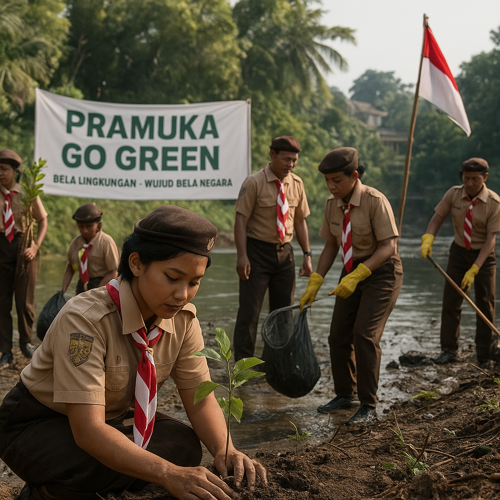 Kegiatan Pramuka Go Green dan Bela Lingkungan: Wujud Bela Ne...